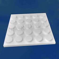 Placa 5x5 elevada tipo lego de porexpan poliespan corcho blanco porex porexcut