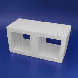 Pieza 1x 2 ladrillo hueco tipo lego de porexpan poliespan corcho blanco porex porexcut