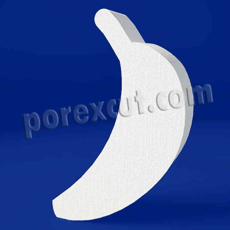 Plátano de porexpan poliespan corcho blanco