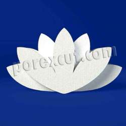 Flor de loto porexpan poliespan corcho blanco