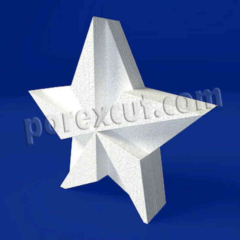 Estrella de porexpan poliespan corcho blanco