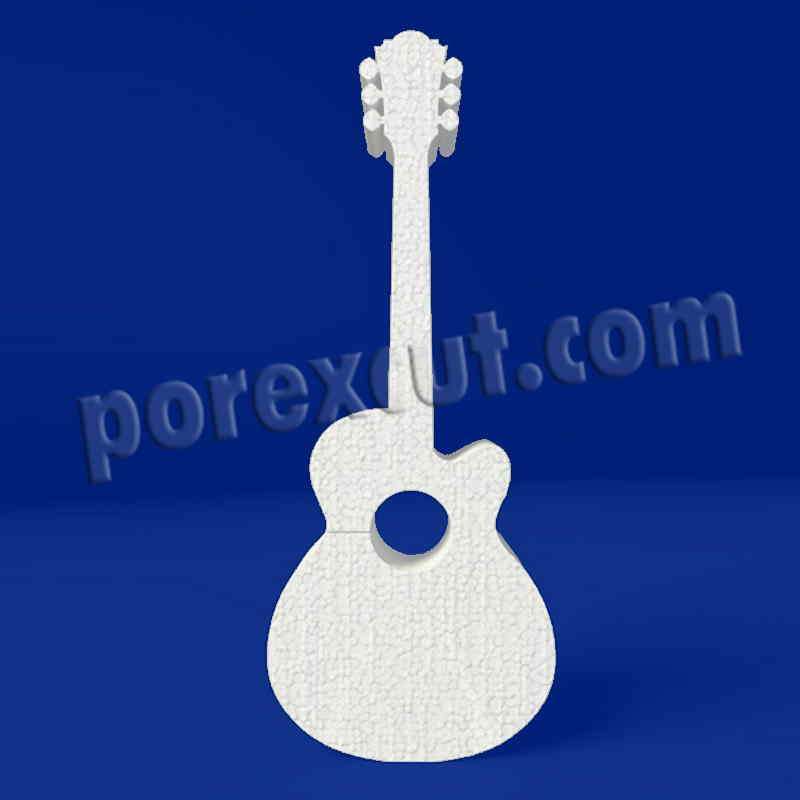 Guitarra de porexpan poliespan corcho blanco poliestireno expandido
