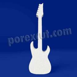 Guitarra eléctrica de porexpan poliespan corcho blanco poliestireno expandido