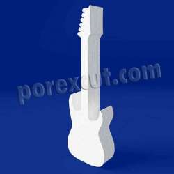 Guitarra eléctrica de porexpan poliespan corcho blanco poliestireno expandido