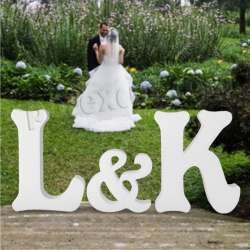 Letras de corcho grandes para bodas, iniciales para eventos, celebraciones