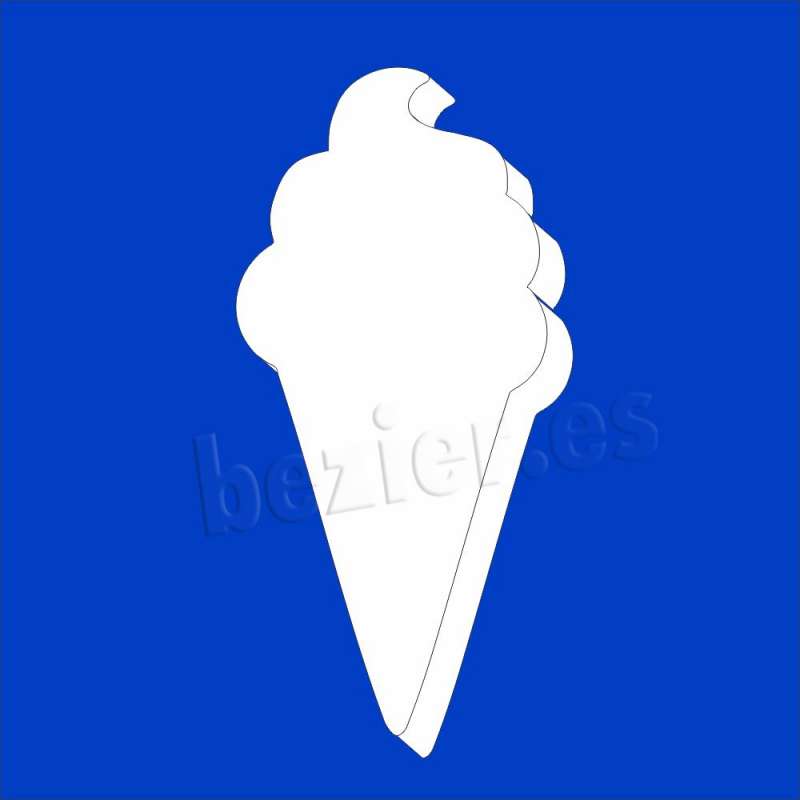Cucurucho helado de porexpan