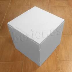 caja desmontable de porexpan poliespan corcho blanco