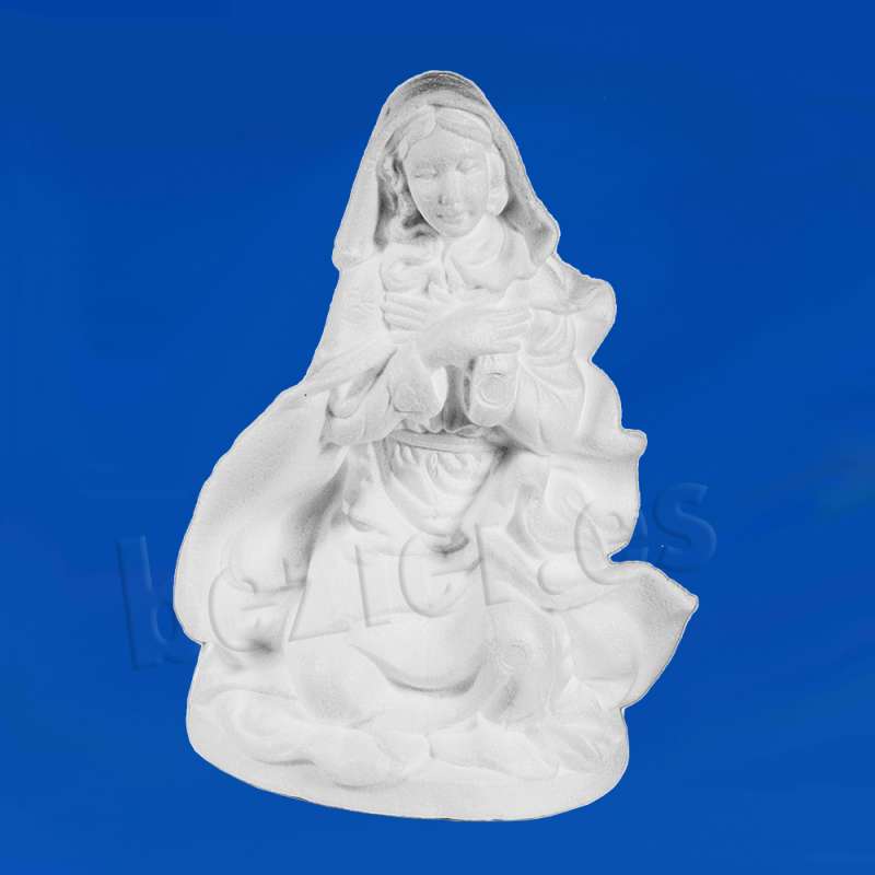 Virgen María de porexpan poliespan corcho